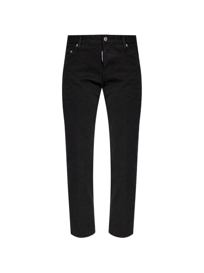 Teddy silver-tone button jeans 1