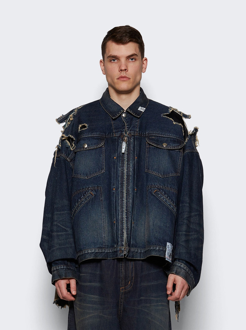 Maison MIHARAYASUHIRO Double Layered Denim Jacket Indigo outlook