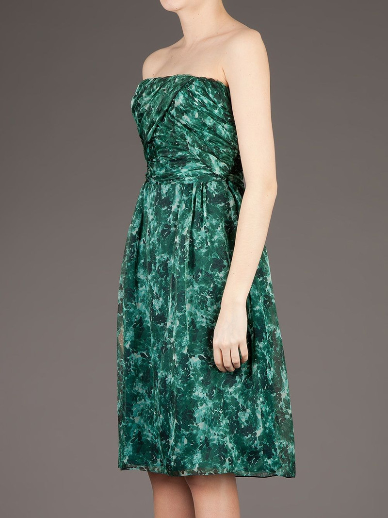 printed strapless dress 4