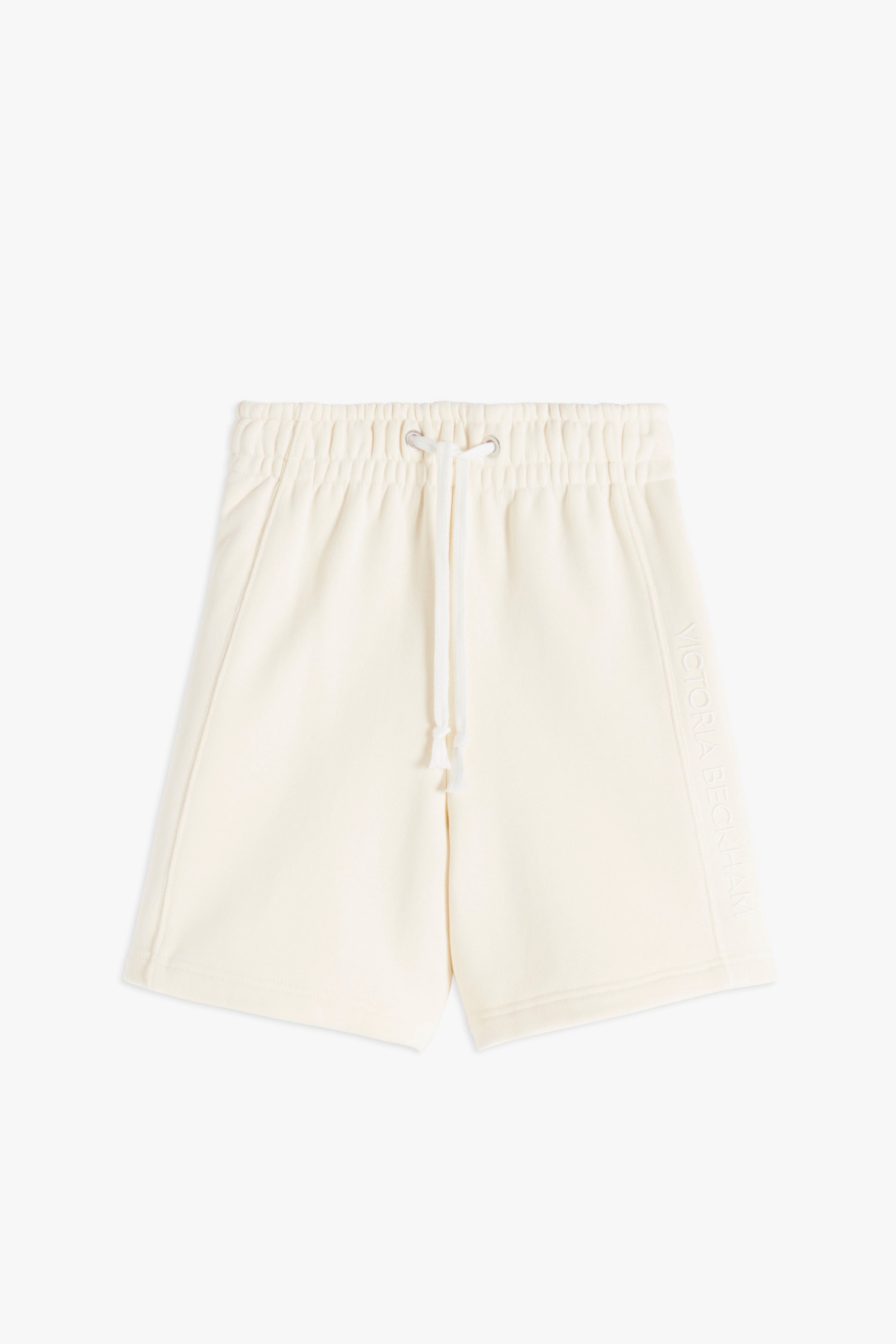 Drawstring Shorts in Ecru - 1