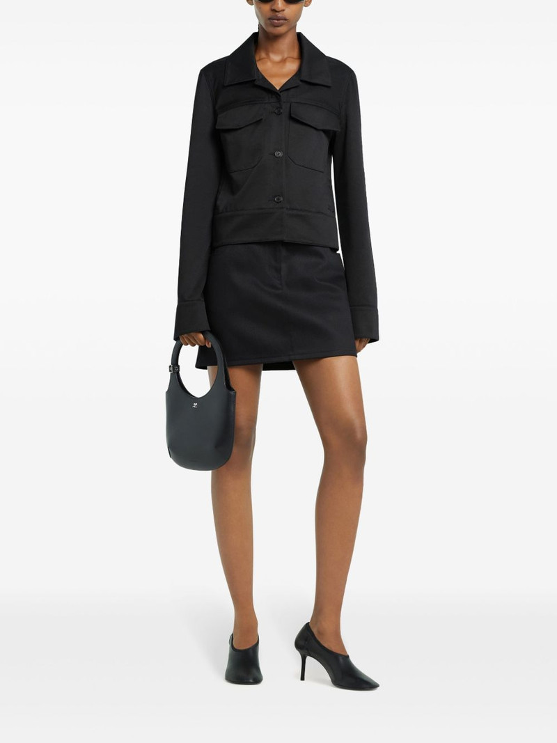 courrèges buttoned shirt jacket outlook