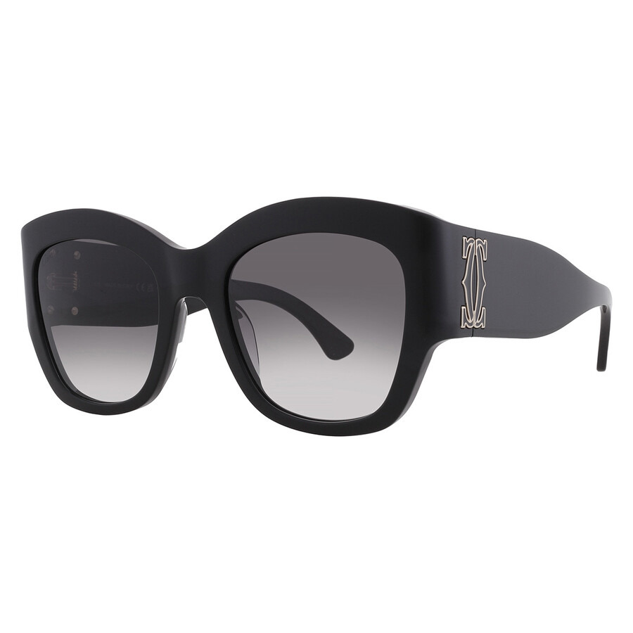 Cartier C Decor Grey Gradient Butterfly Ladies Sunglasses CT0304S 001 52 - 2