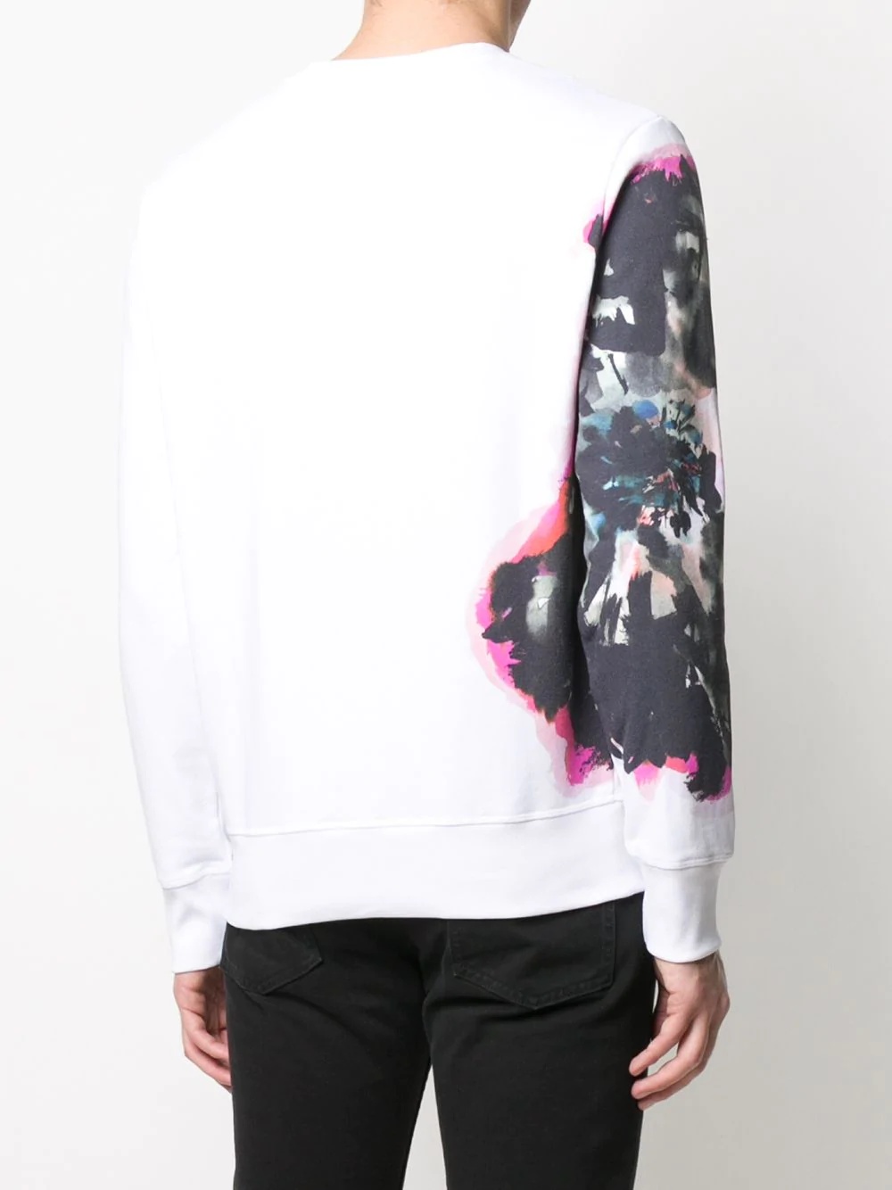 abstract print sweatshirt - 4