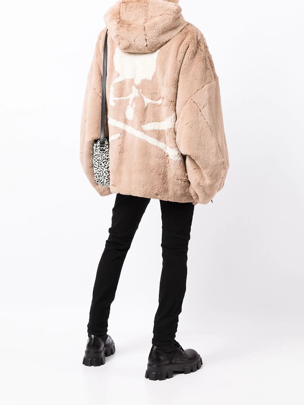 shearling zip jacket - 2