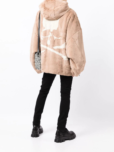 MASTERMIND WORLD shearling zip jacket outlook