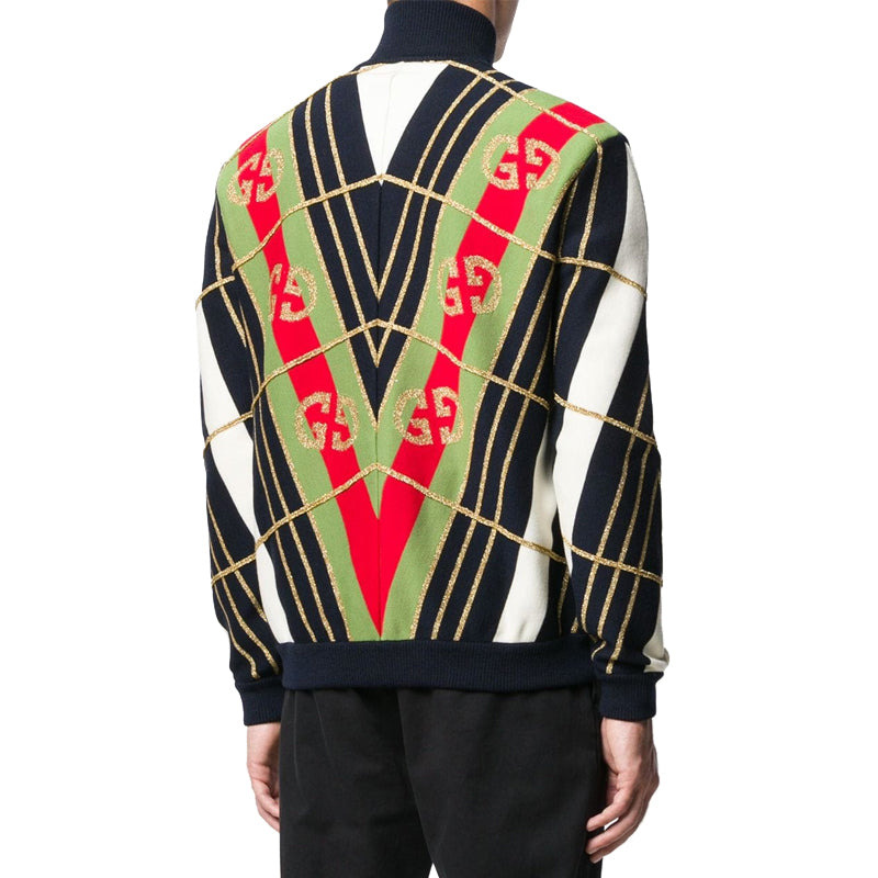 Gucci Bomber Knit Jacket 'Multicolor' 571558-XKAQD-4548 - 4