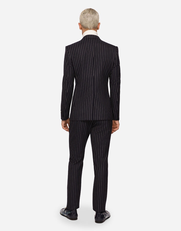 Double-breasted pinstripe wool Sicilia-fit jacket - 5