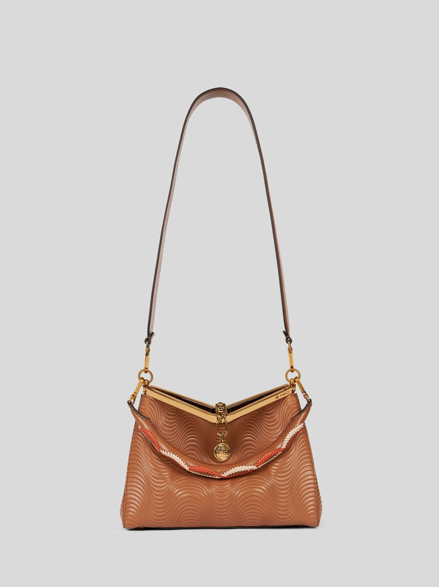 MEDIUM VELA BAG WITH WAVY MOTIF AND CLUTCH - 2