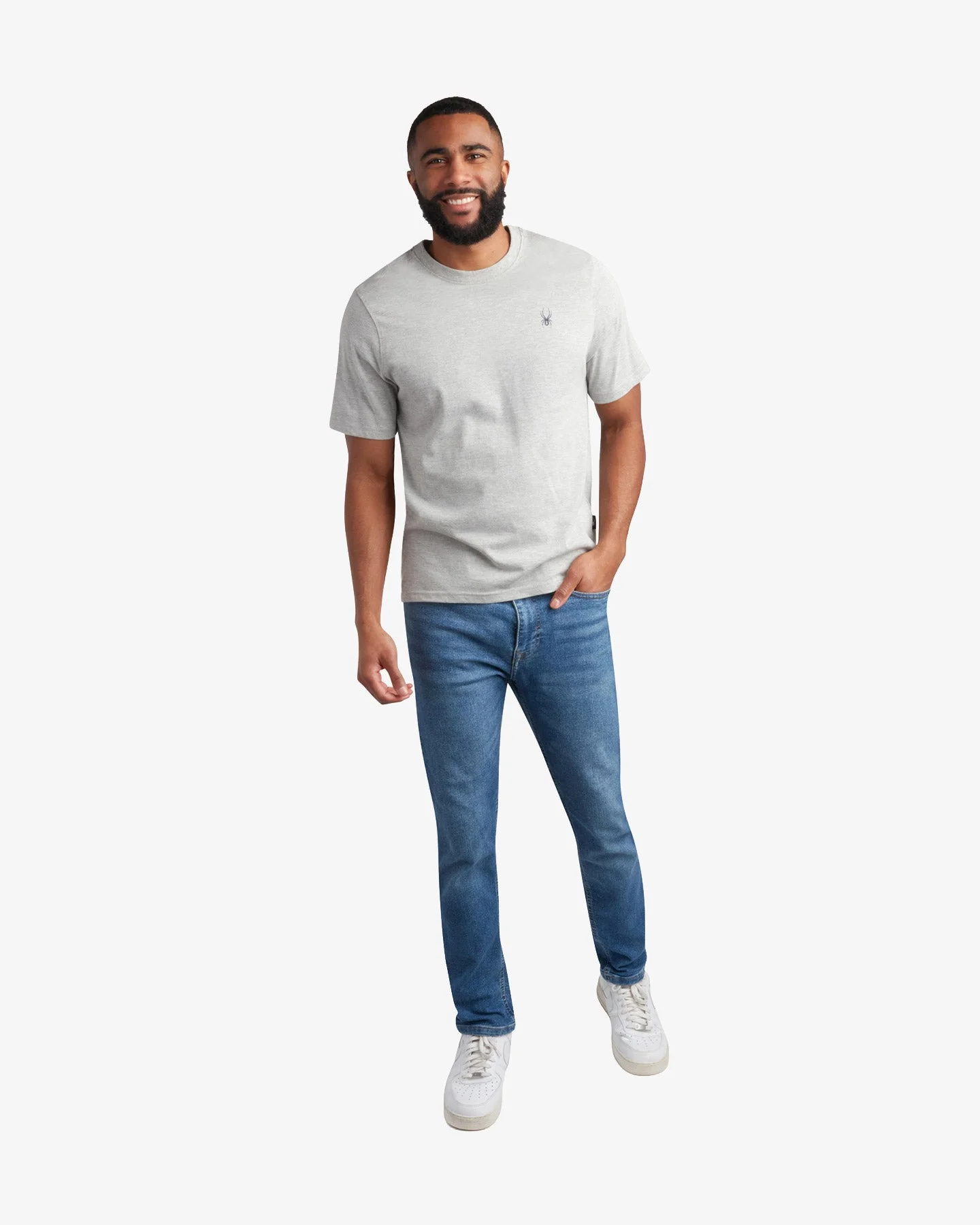 Men's Short Sleeve Mountain Tee - Heather Gray - 1