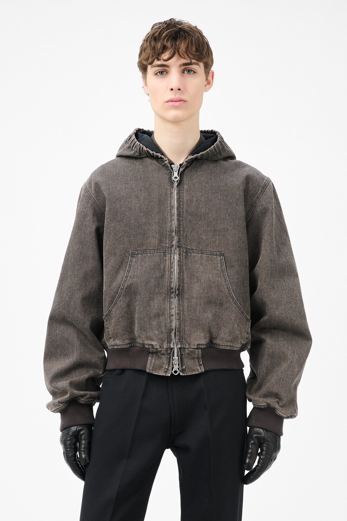 Bank Jacket Black Coated Wash - 3