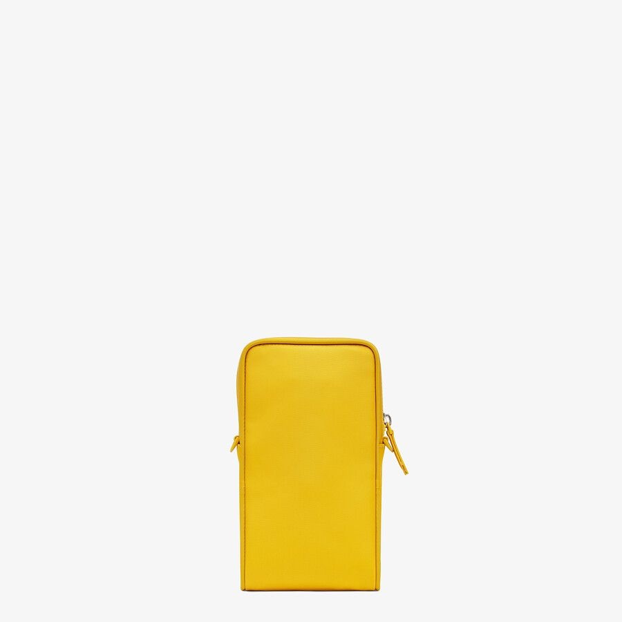 Yellow nylon mobile phone holder - 3