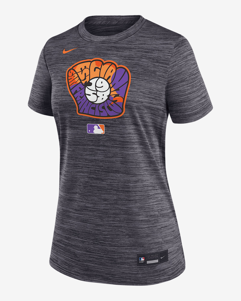 San Francisco Giants Authentic Collection City Connect Velocity Women's Nike Dri-FIT MLB T-Shirt 1