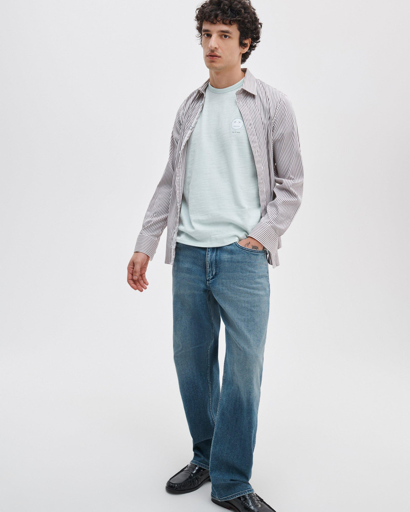 rag & bone Sour Face Embroidered Tee Classic Flame outlook