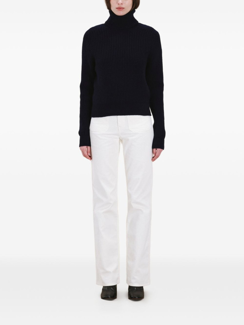 FORTELA rib-stitch turtleneck sweater outlook