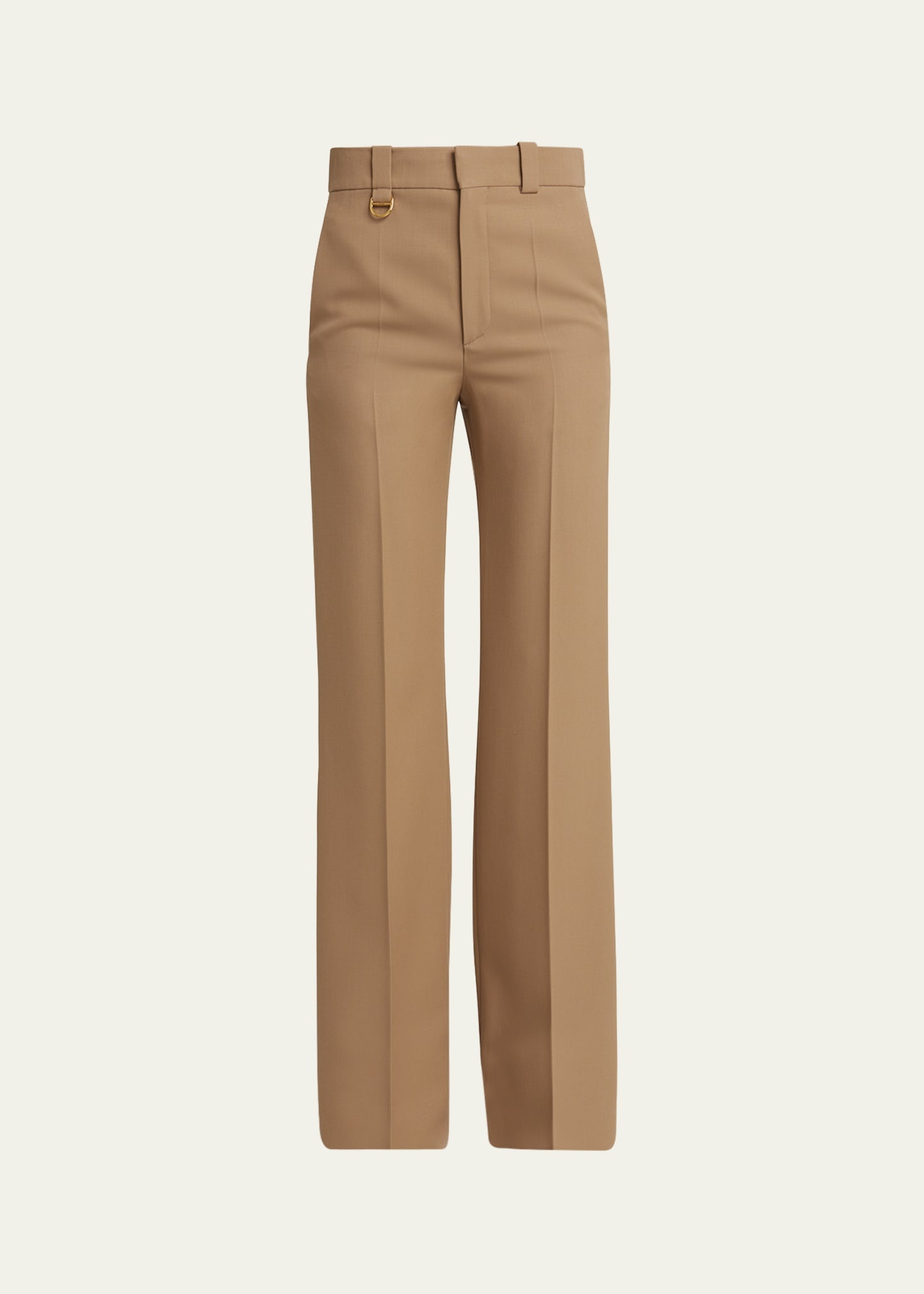 Grain De Poudre Pleated Wool Trousers - 1