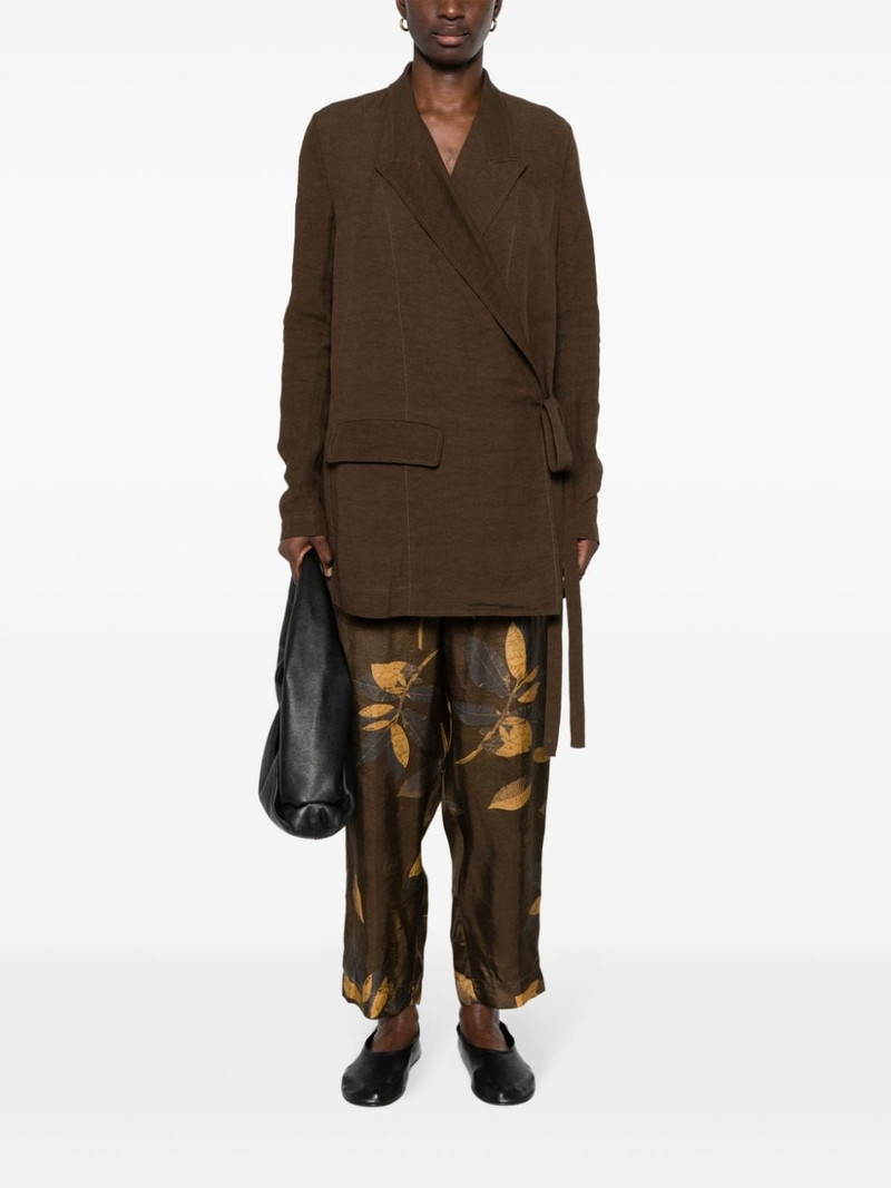 UMA WANG khloe peak-lapels jacket outlook