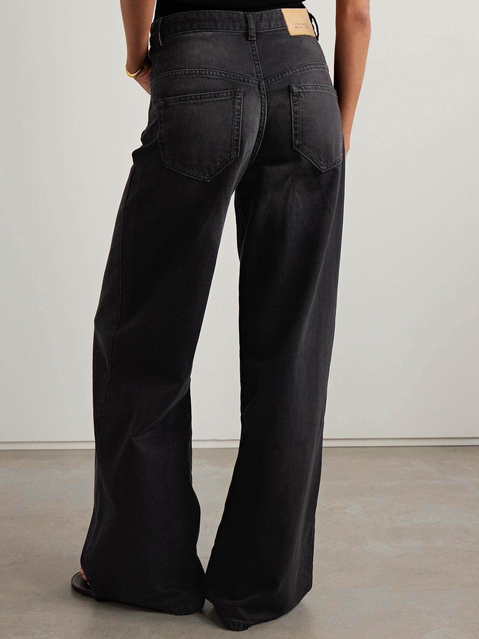 Lemony high-rise wide-leg jeans - 4