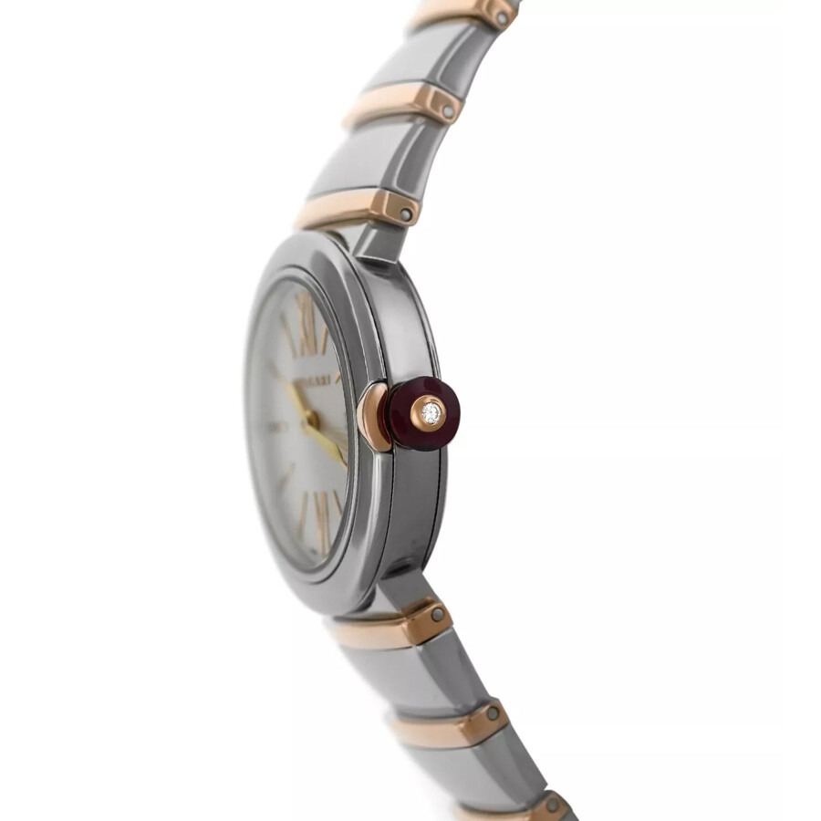 Pre-owned Bvlgari Lvcea Quartz Silver Dial Ladies Watch 102193 - 2
