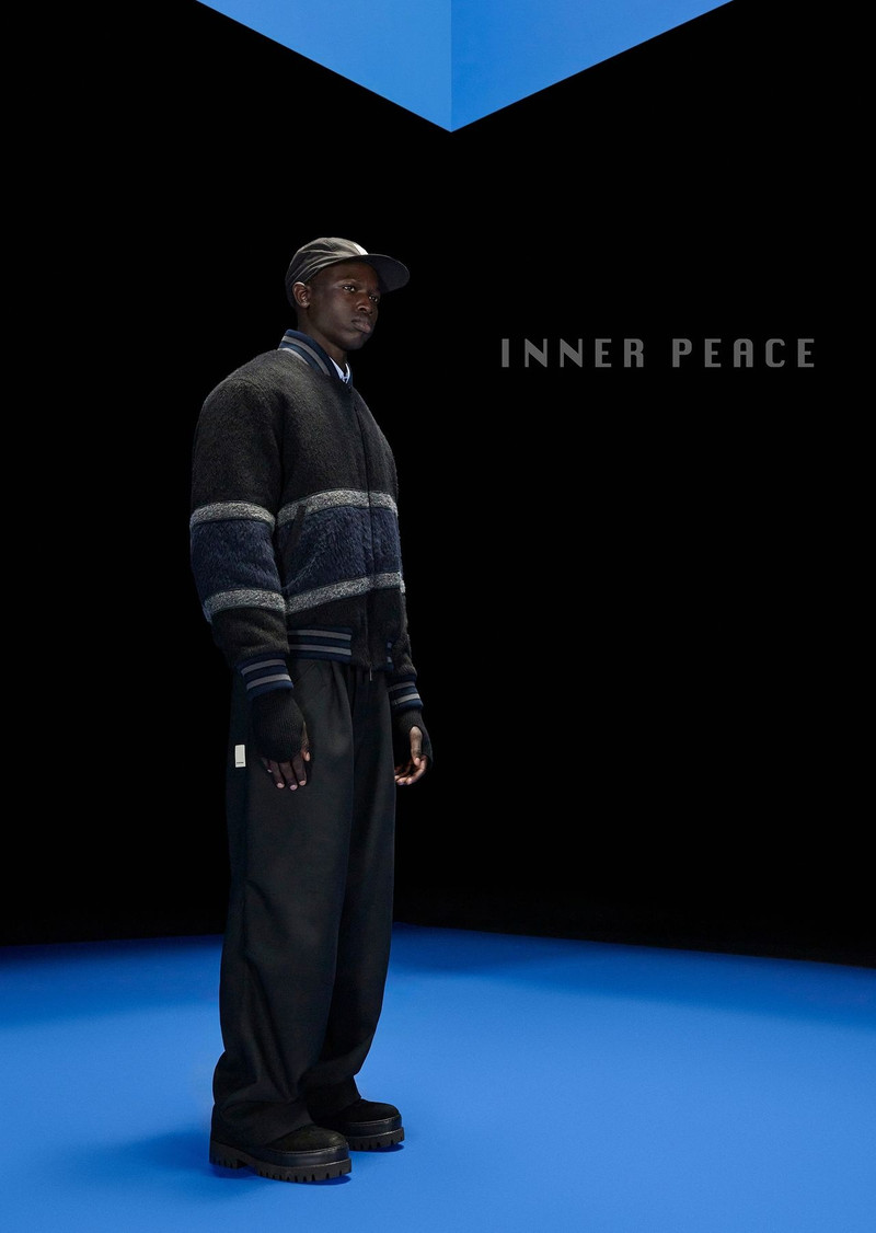 ASV Black Blue capsule collection mohair-wool blend blouson 7