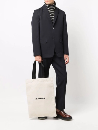 Jil Sander logo-print shopping bag outlook