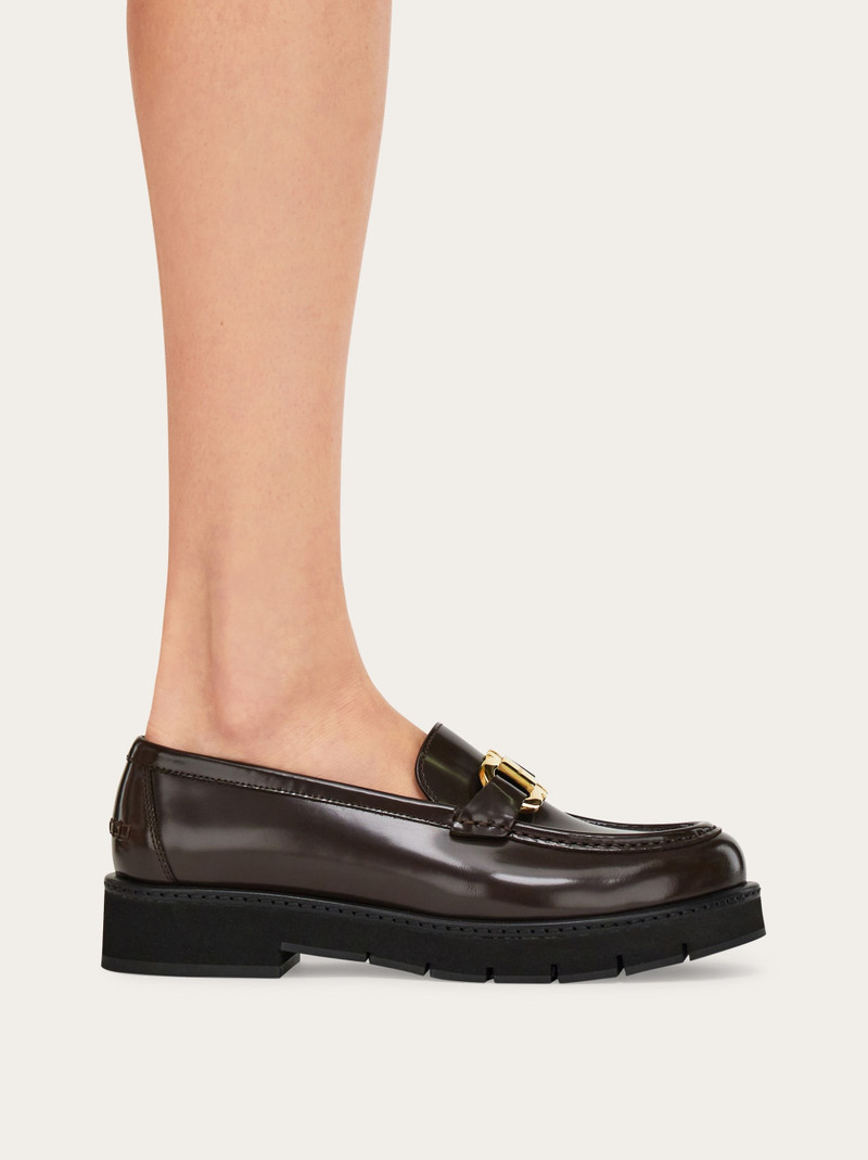 FERRAGAMO Moccasin with Gancini ornament outlook