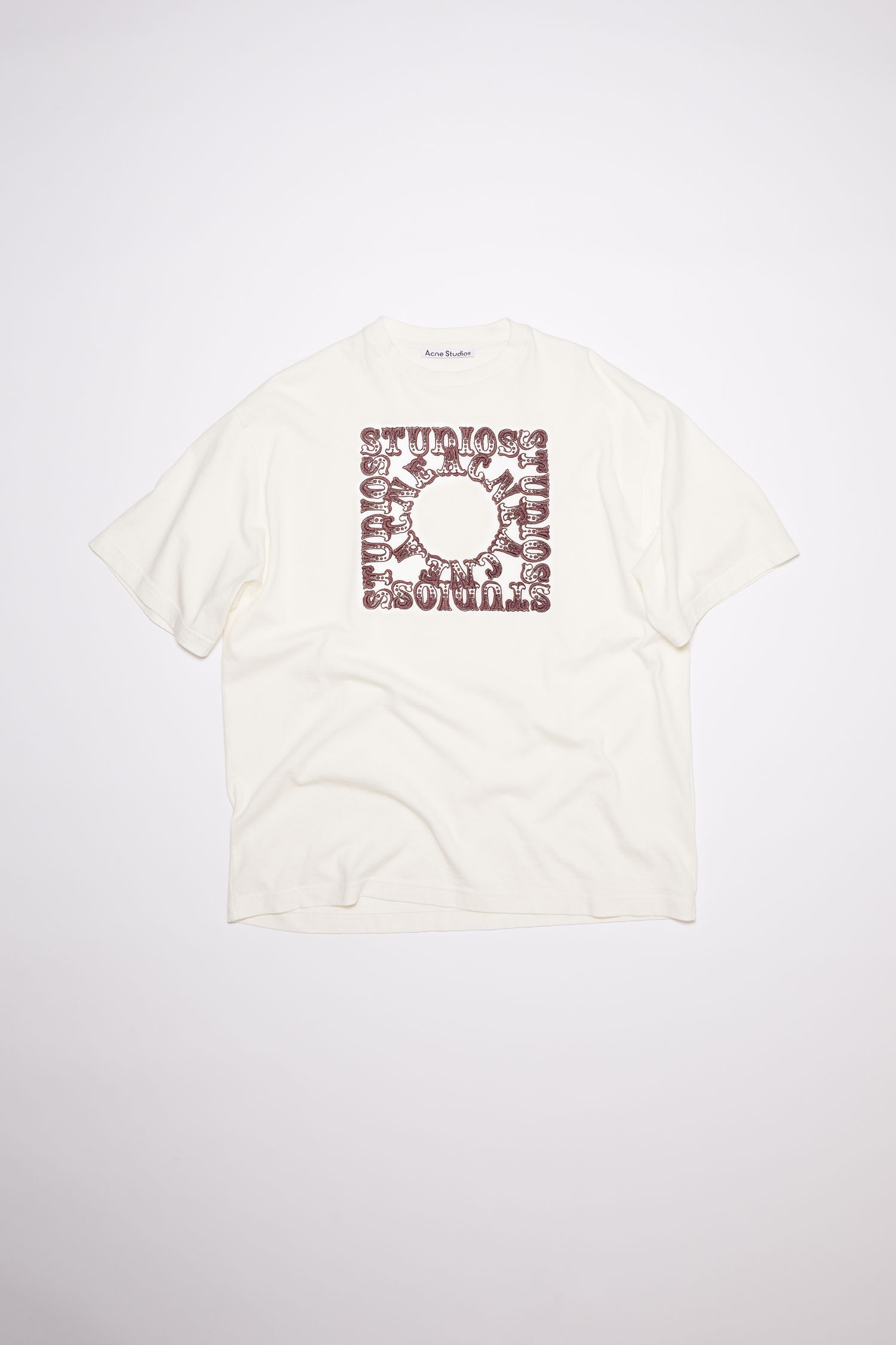 Crew neck t-shirt - Off white - 1