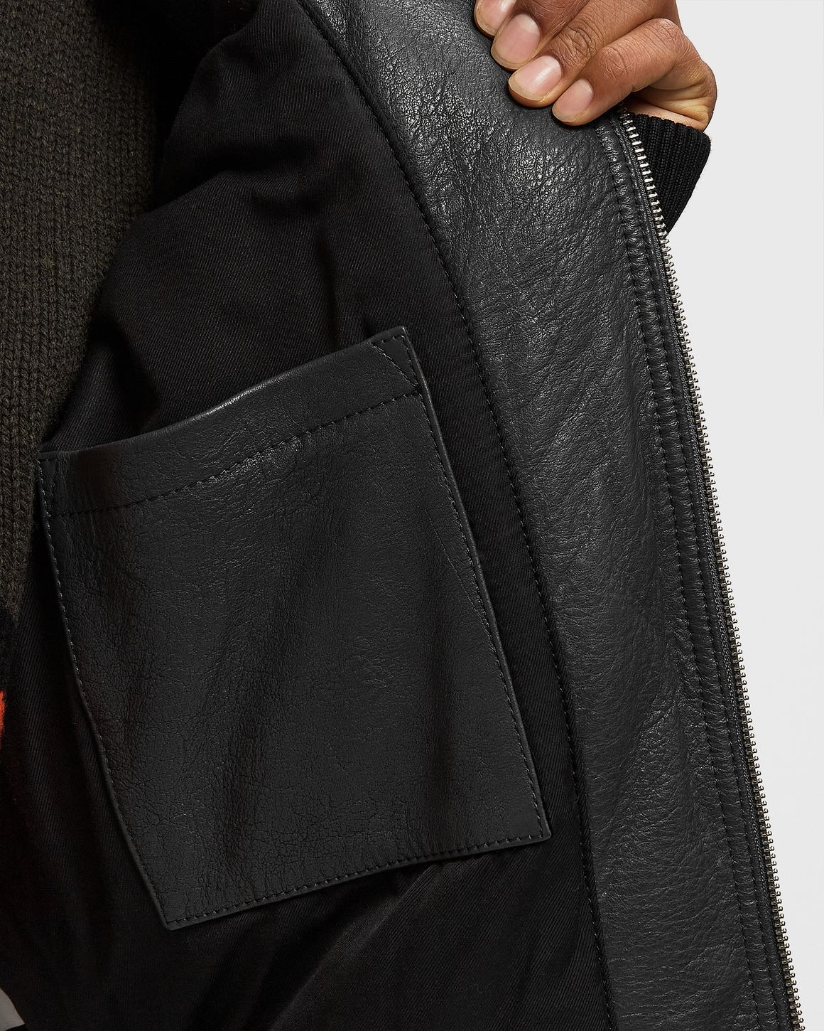 LEATHER ZIPPED JACKET - 7