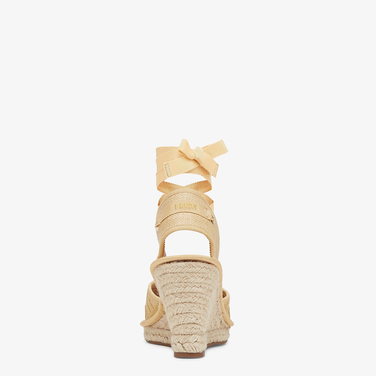 Beige raffia espadrilles - 3