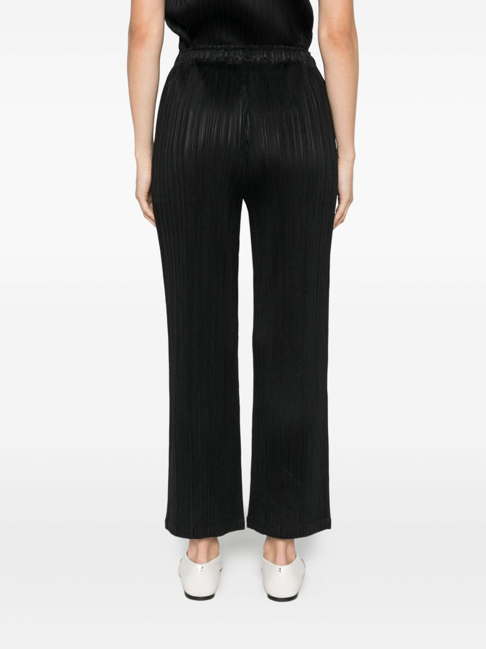 plissé-effect trousers - 4