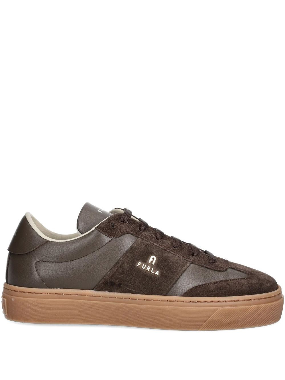 leather suede sneakers - 1