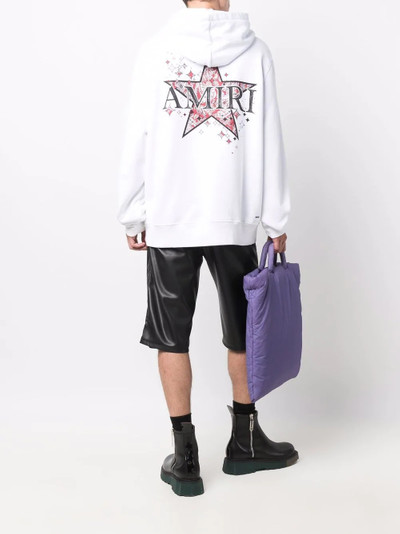 AMIRI logo print hoodie outlook