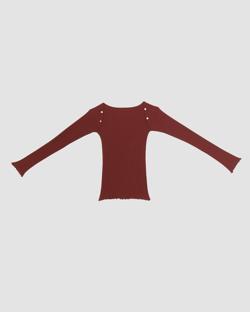 Disc Long Sleeve Tee - Recycled Cotton Rib 5
