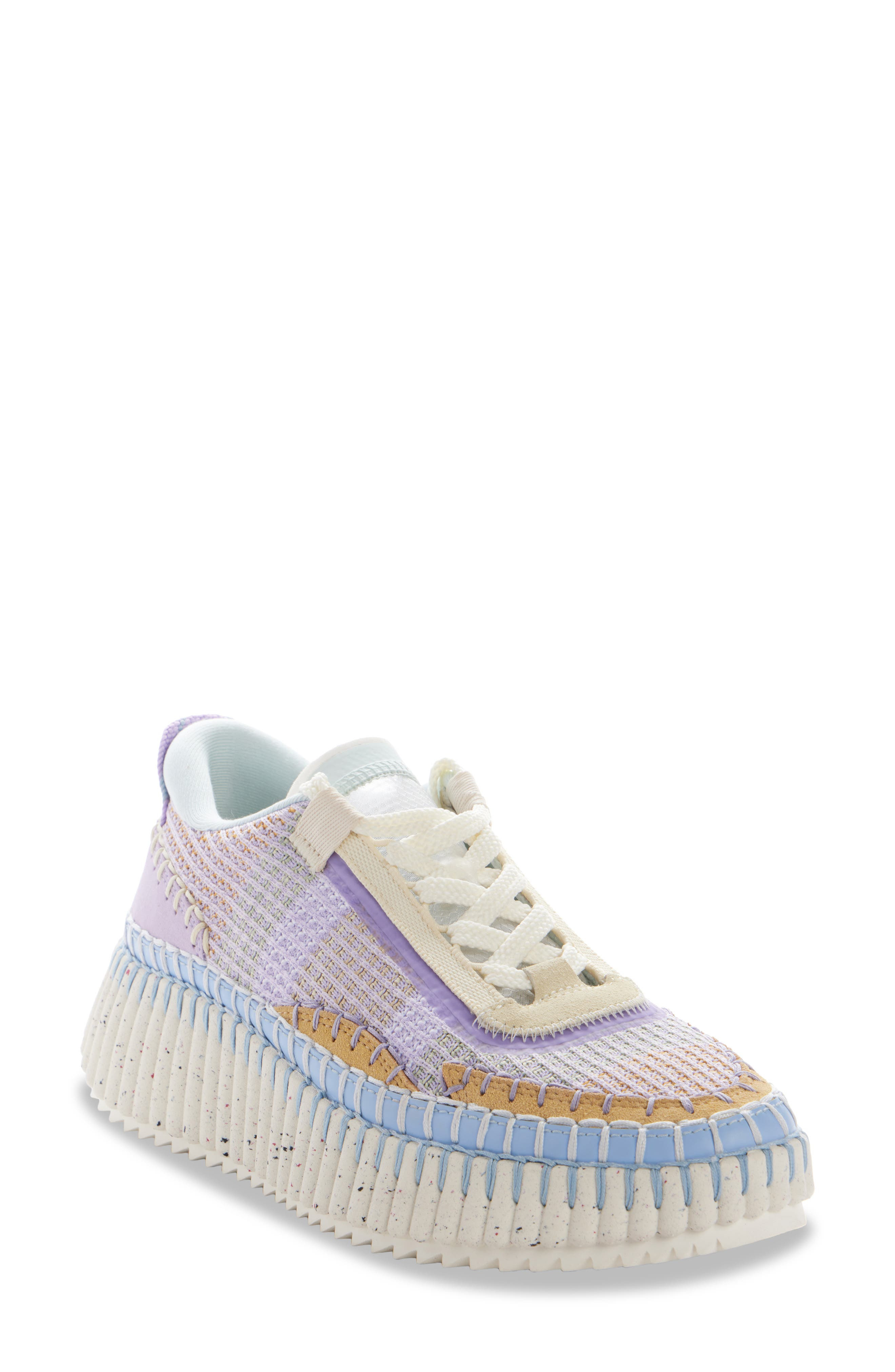 Chloé Nama Platform Sneaker in Dreamy Lavender at Nordstrom - 1