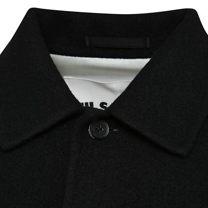 BUTTON-UP WOOL SHIRT JACKET (BLACK) - 3