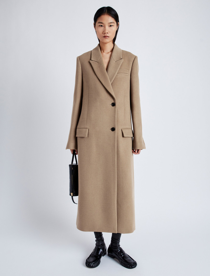 Reed Coat in Brushed Melange Wool 1