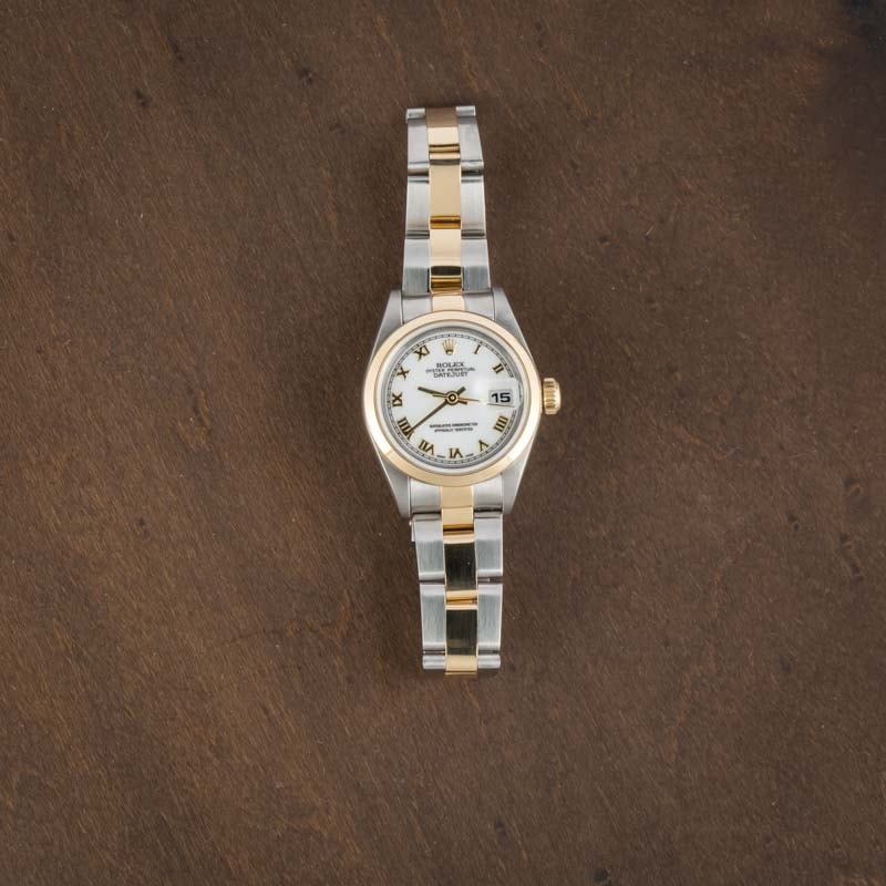 Lady Rolex Datejust 79163 White Roman Dial - 5