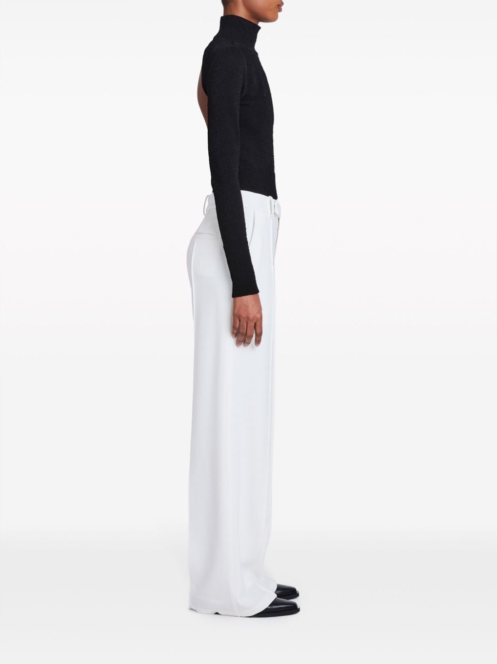 Weyes Pant In Matte Viscose Crepe - 3