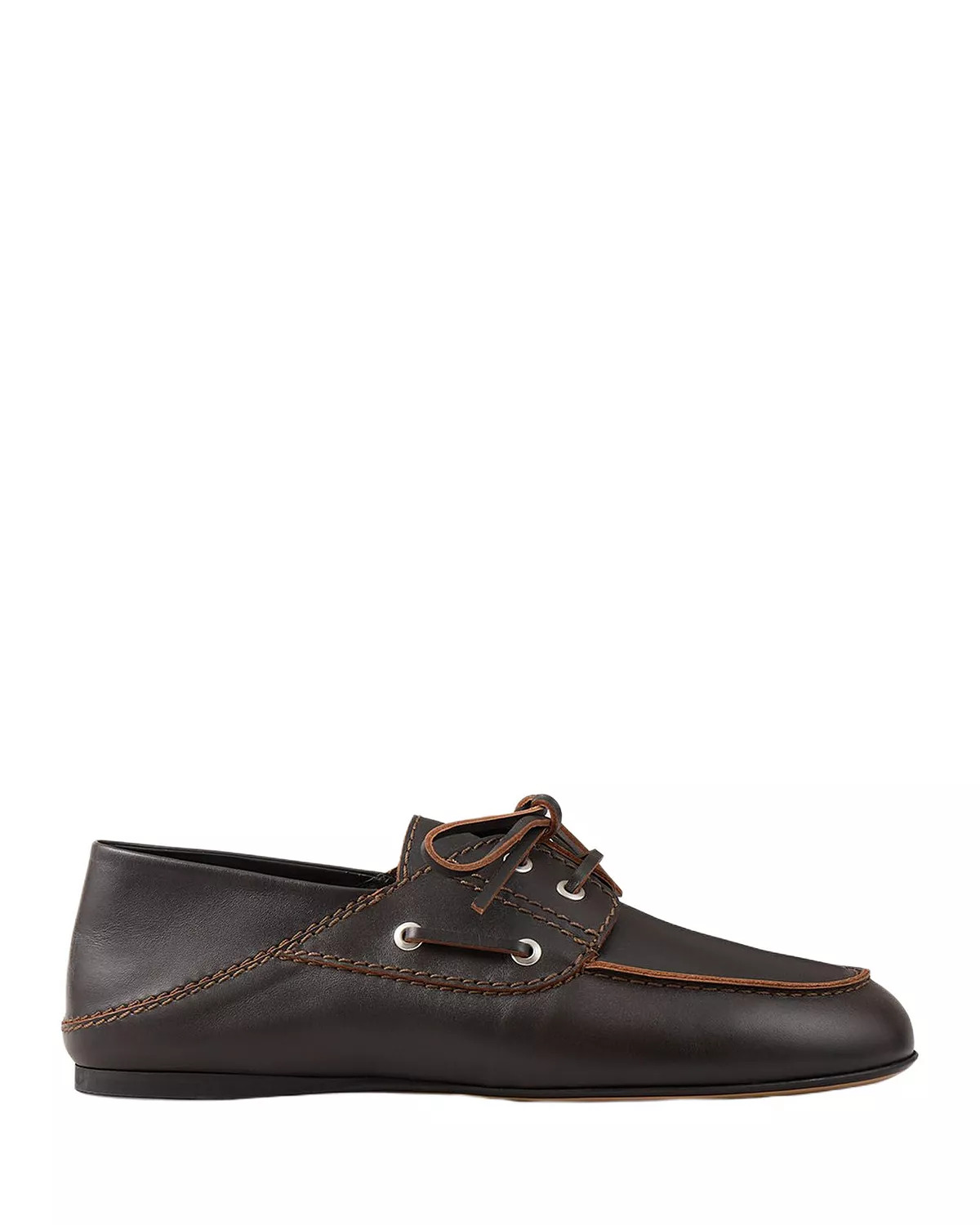 Women's Boat-Style Leather Loafers - 2