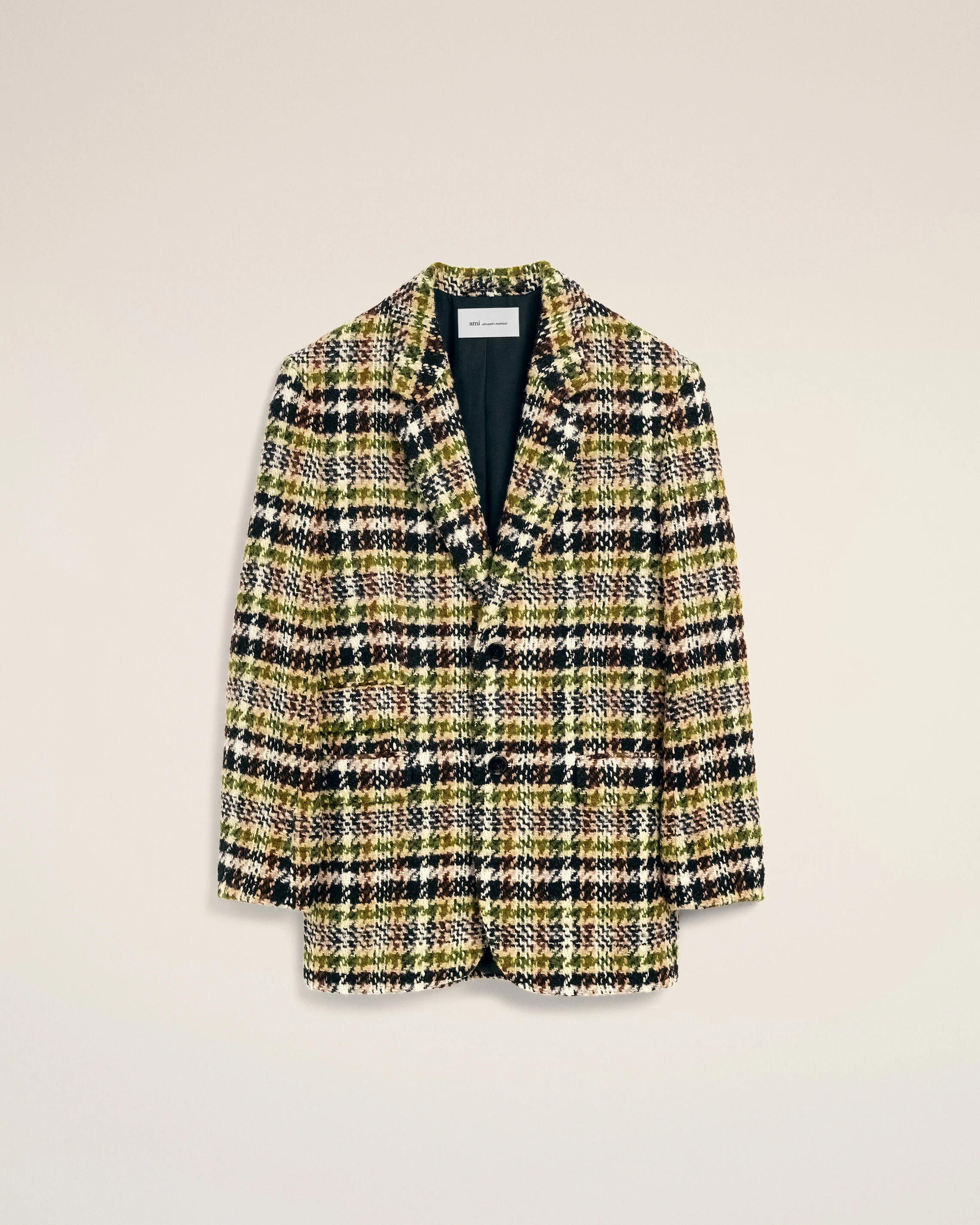 MULTICOLORED SINGLE-BREASTED TWEED JACKET - 1
