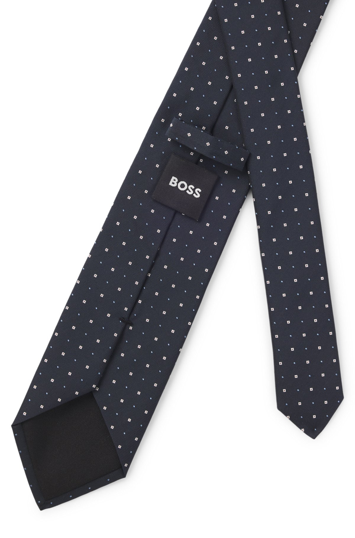 SILK-BLEND TIE WITH JACQUARD PATTERN - 5
