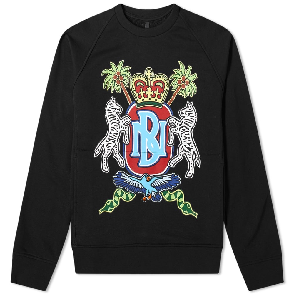 Neil Barrett Coat of Arms Printed Crew Sweat - 1