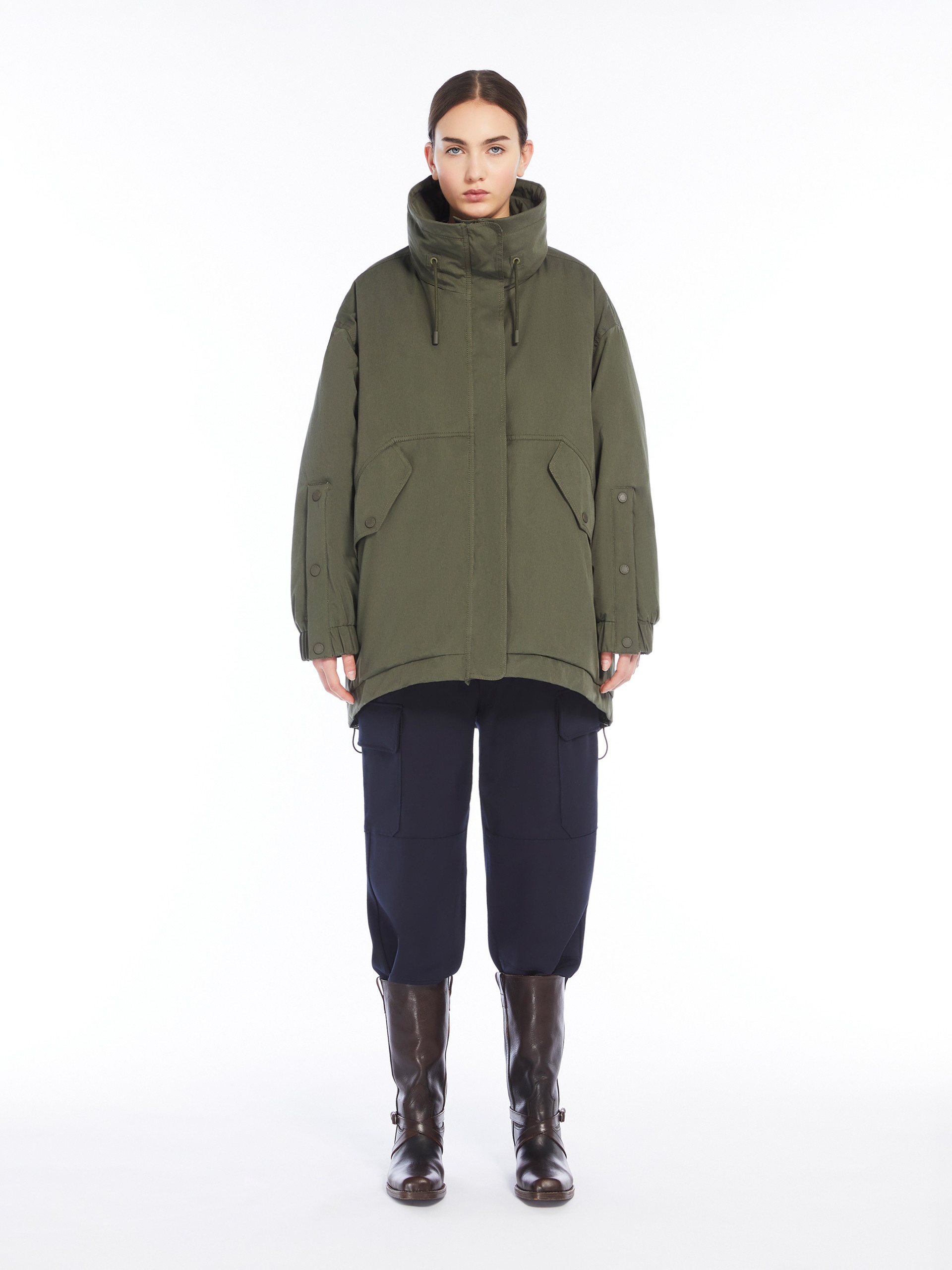 OZIERI Reversible water-repellent fabric parka - 3