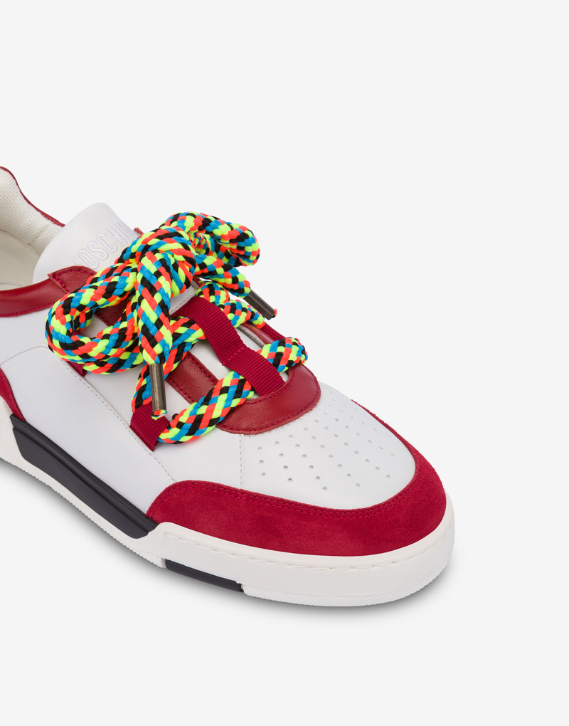 STREETBALL CALFSKIN SNEAKERS WITH MAXI LACES 4