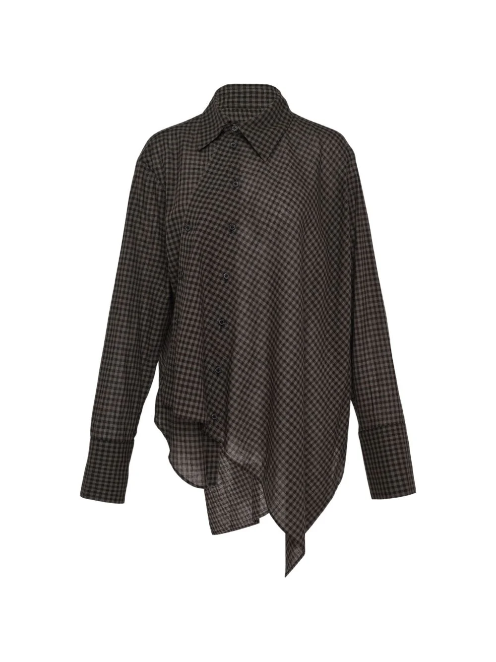 check-pattern shirt - 1
