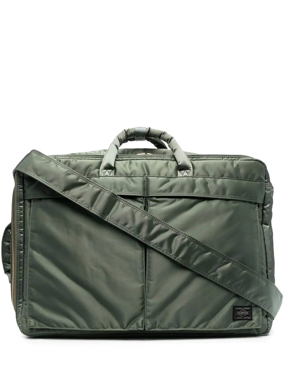 logo zipped briefcase - 1