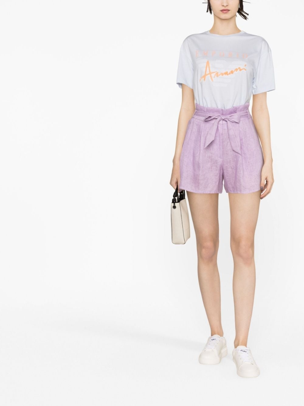paperbag linen shorts - 2