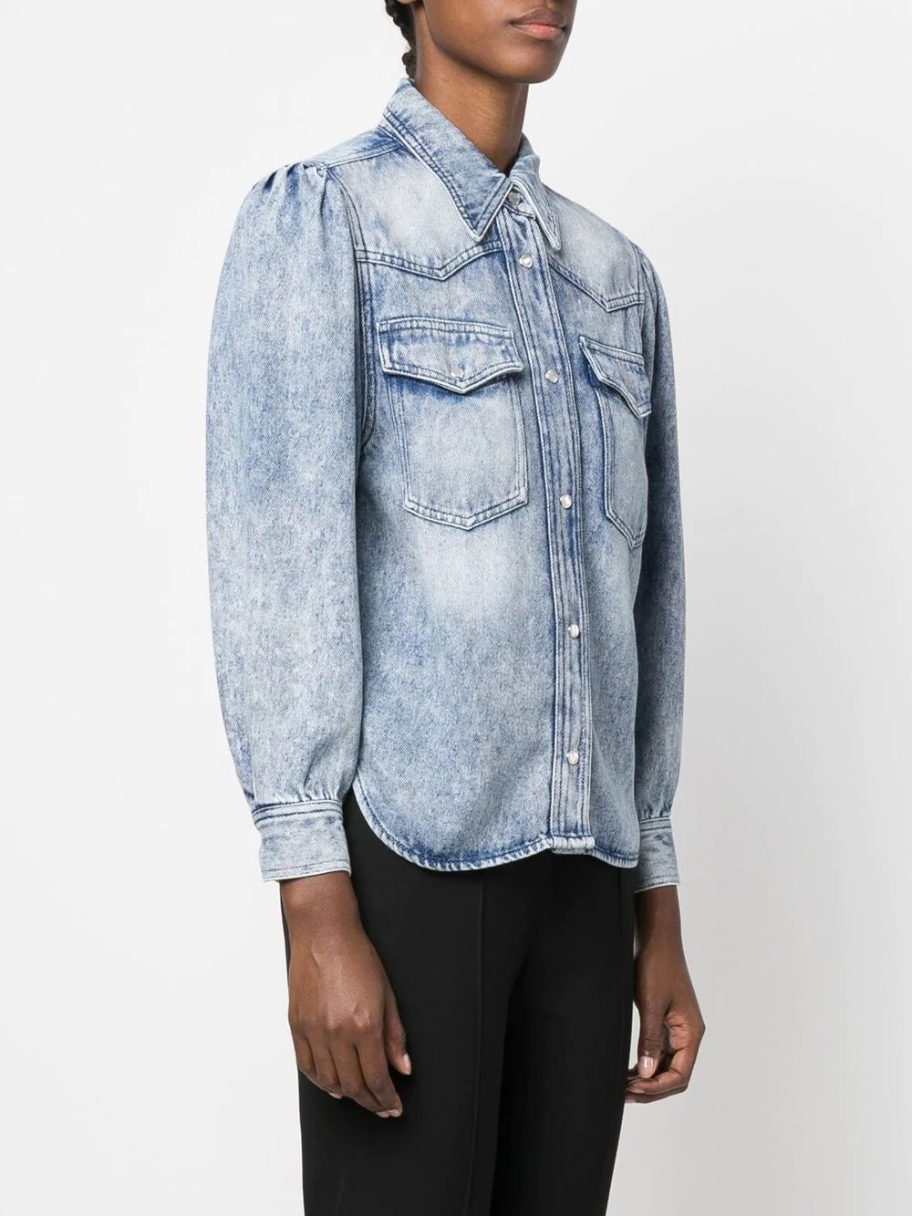cotton-lyocell denim jacket - 3