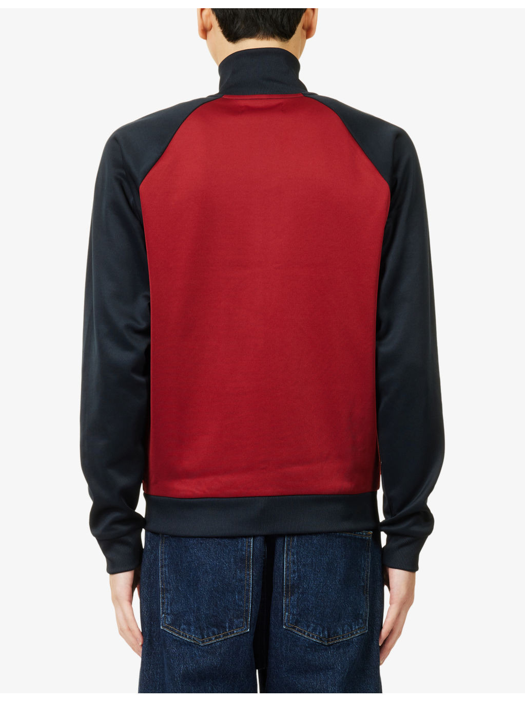 Logo-Embroidery Contrast Track Woven Jacket - 4