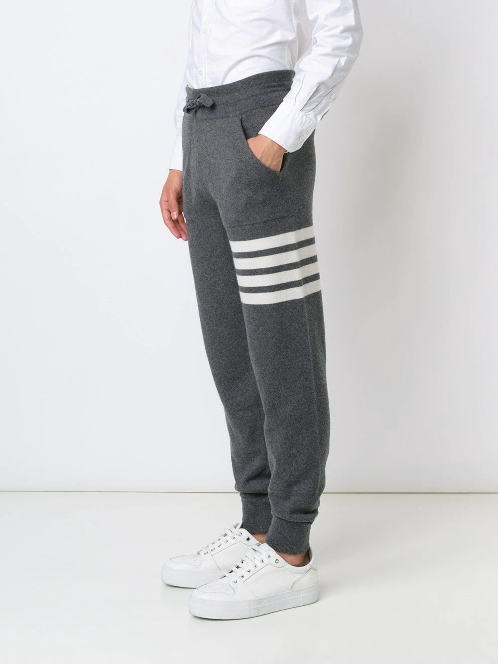 stripe detail sweatpants - 3