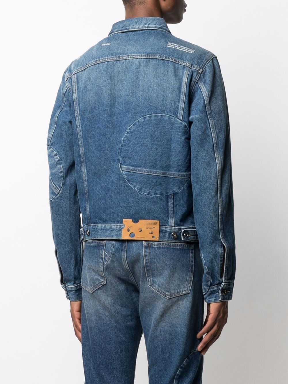 Corp twist-front denim jacket - 4